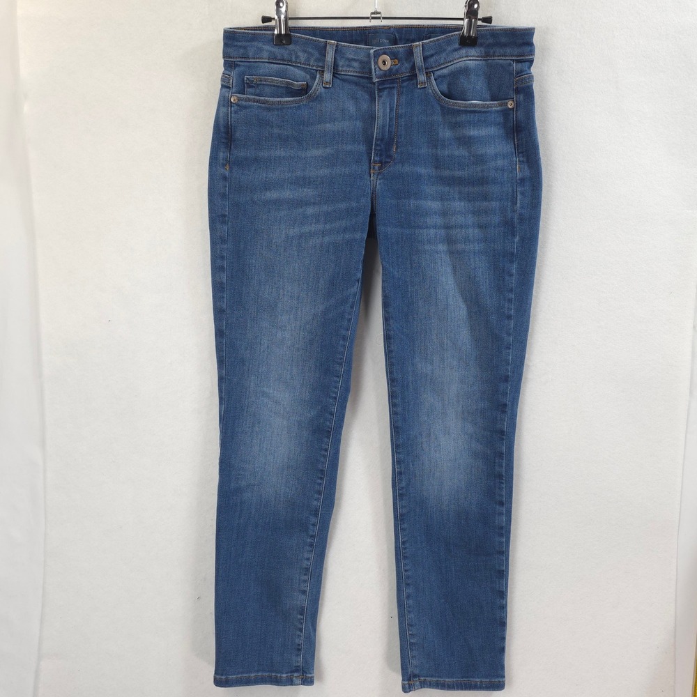 J. Jill Boyfriend Straight Leg Ankle Jeans Blue Women 6P Classic Casual